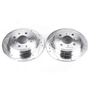 Picture of Power Stop 90-01 Acura Integra Rear Evolution Drilled & Slotted Rotors - Pair