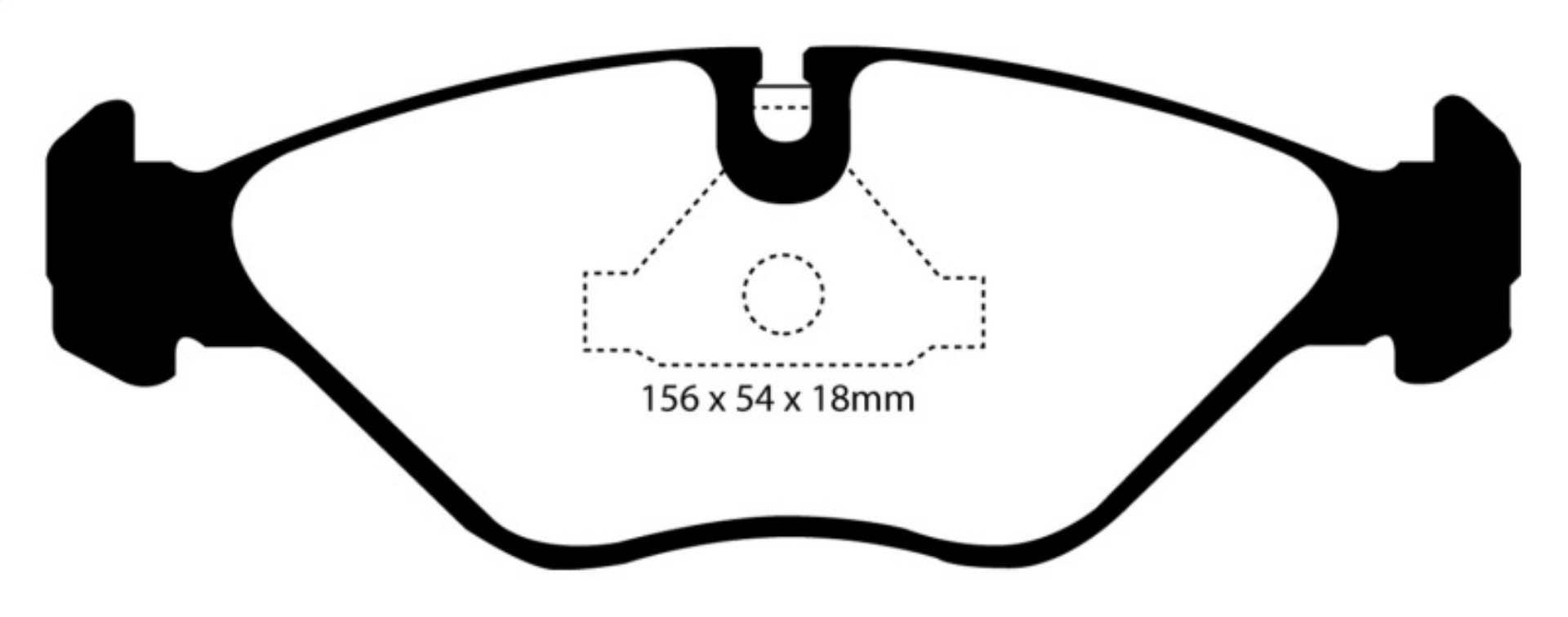 Picture of EBC 90-98 Saab 9000 2-0 Yellowstuff Front Brake Pads