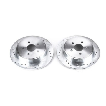 Picture of Power Stop 03-07 Chrysler PT Cruiser Rear Evolution Drilled & Slotted Rotors - Pair