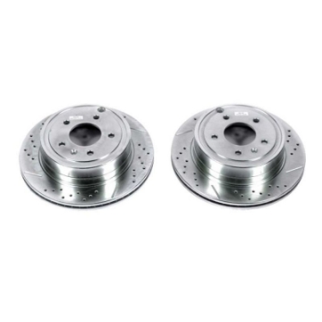 Picture of Power Stop 12-15 Chevrolet Captiva Sport Rear Evolution Drilled & Slotted Rotors - Pair