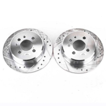 Picture of Power Stop 1991 BMW 318i Rear Evolution Drilled & Slotted Rotors - Pair