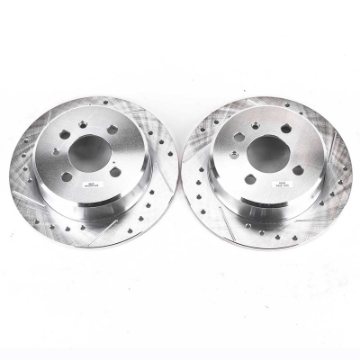 Picture of Power Stop 1991 BMW 318i Rear Evolution Drilled & Slotted Rotors - Pair