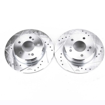 Picture of Power Stop 04-08 Chrysler Crossfire Rear Evolution Drilled & Slotted Rotors - Pair