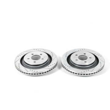 Picture of Power Stop 15-19 Ford Mustang Rear Evolution Drilled & Slotted Rotors - Pair