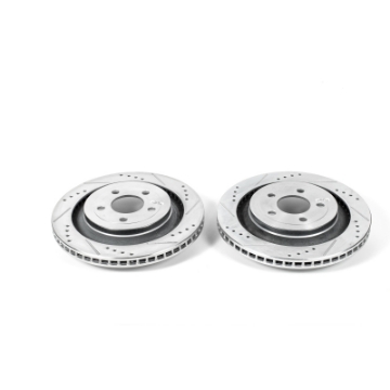 Picture of Power Stop 15-19 Ford Mustang Rear Evolution Drilled & Slotted Rotors - Pair