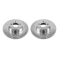 Picture of Power Stop 03-05 Land Rover Range Rover Front Evolution Drilled & Slotted Rotors - Pair