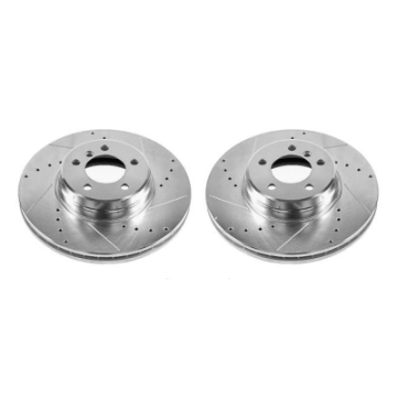 Picture of Power Stop 03-05 Land Rover Range Rover Front Evolution Drilled & Slotted Rotors - Pair