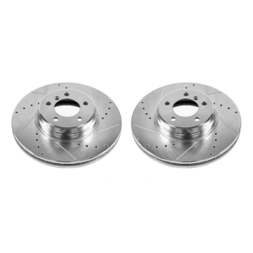 Picture of Power Stop 03-05 Land Rover Range Rover Front Evolution Drilled & Slotted Rotors - Pair