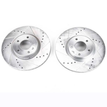 Picture of Power Stop 07-13 Mazda 3 Front Evolution Drilled & Slotted Rotors - Pair