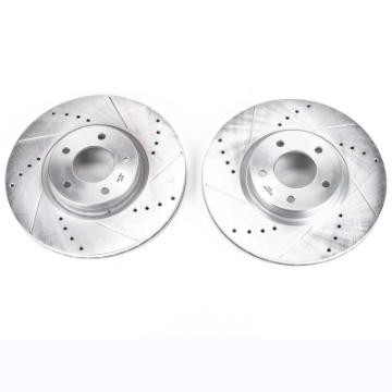 Picture of Power Stop 07-13 Mazda 3 Front Evolution Drilled & Slotted Rotors - Pair