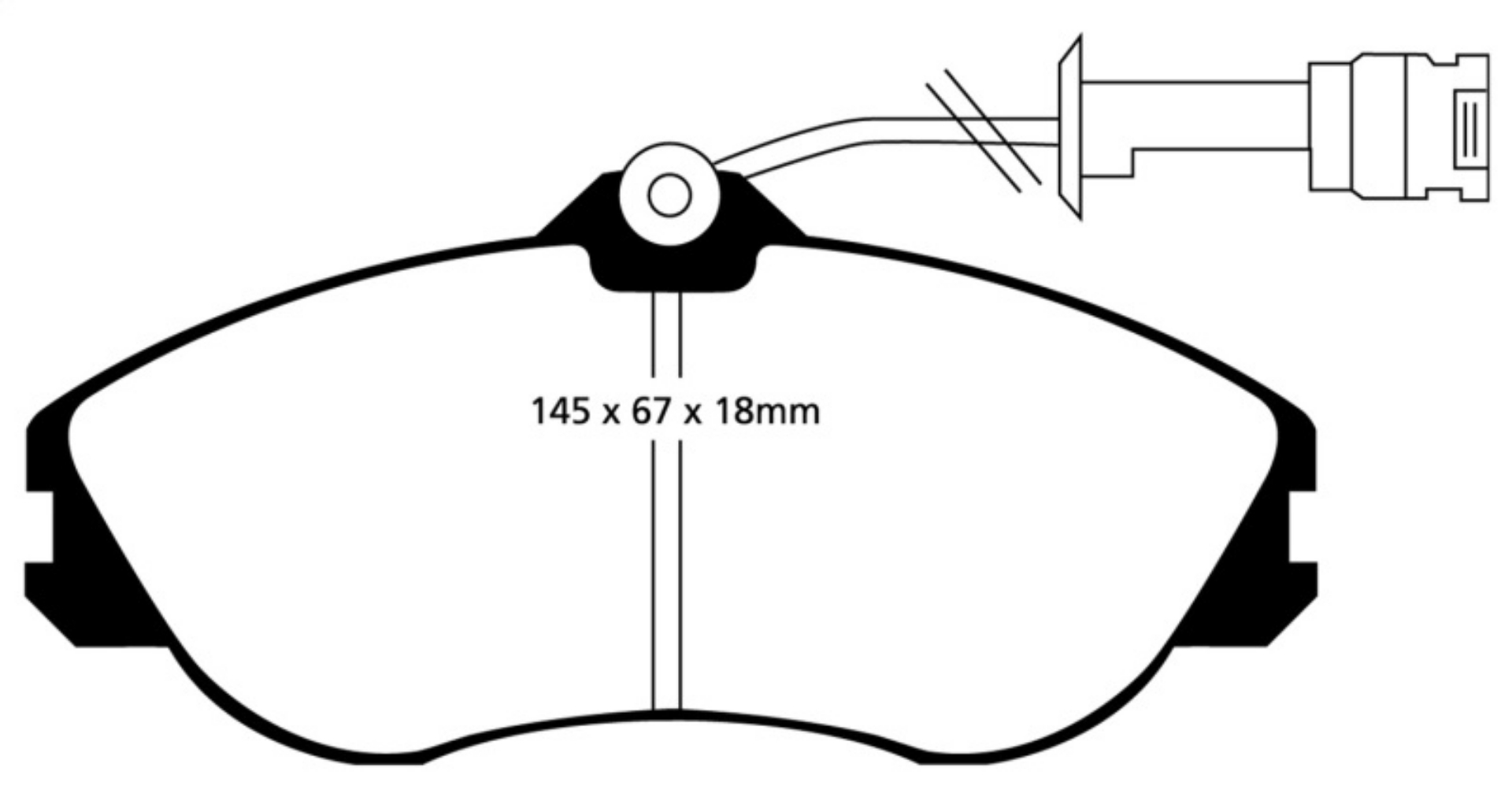 Picture of EBC 91-92 Audi 100 Quattro 2-3 Girling Yellowstuff Front Brake Pads