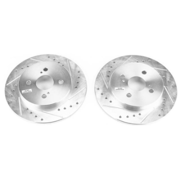 Picture of Power Stop 12-18 Toyota Yaris Rear Evolution Drilled & Slotted Rotors - Pair