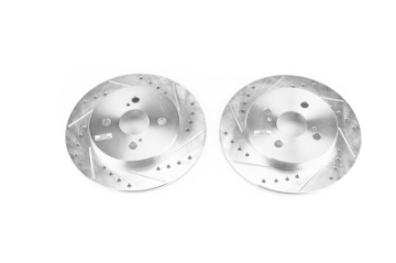 Picture of Power Stop 12-18 Toyota Yaris Rear Evolution Drilled & Slotted Rotors - Pair