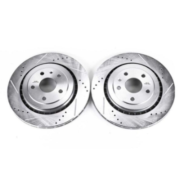 Picture of Power Stop 16-18 Cadillac ATS Rear Evolution Drilled & Slotted Rotors - Pair
