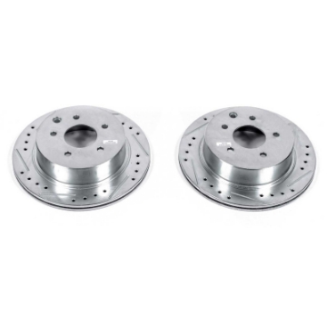 Picture of Power Stop 93-97 Infiniti J30 Rear Evolution Drilled & Slotted Rotors - Pair