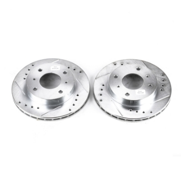 Picture of Power Stop 89-96 Nissan 240SX Front Evolution Drilled & Slotted Rotors - Pair