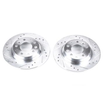 Picture of Power Stop 06-12 Ford Fusion Rear Evolution Drilled & Slotted Rotors - Pair