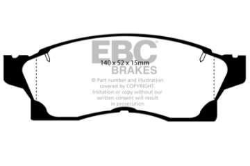 Picture of EBC 91-92 Toyota MR2 2-0 Turbo Ultimax2 Front Brake Pads