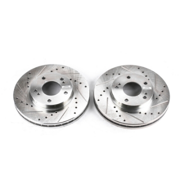 Picture of Power Stop 89-96 Nissan 300ZX Front Evolution Drilled & Slotted Rotors - Pair