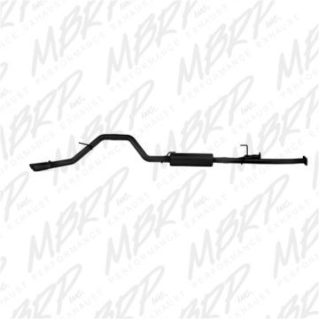 Picture of MBRP 2009-2014 Toyota Tundra 5-7L EC-Std- & SB-CC-SB 3in Cat-Back Single Side AL - Black