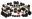 Picture of Energy Suspension 73-80 Chev-GMC 4WD w-Aftermarket Front Springs Black Hyper-Flex Master Bushing Set