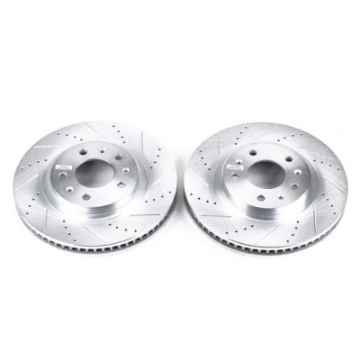Picture of Power Stop 03-07 Cadillac CTS Front Evolution Drilled & Slotted Rotors - Pair