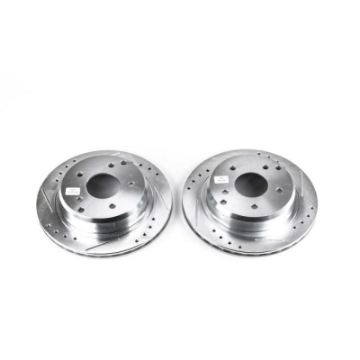 Picture of Power Stop 84-87 Chevrolet Corvette Rear Evolution Drilled & Slotted Rotors - Pair
