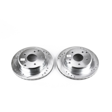 Picture of Power Stop 84-87 Chevrolet Corvette Rear Evolution Drilled & Slotted Rotors - Pair