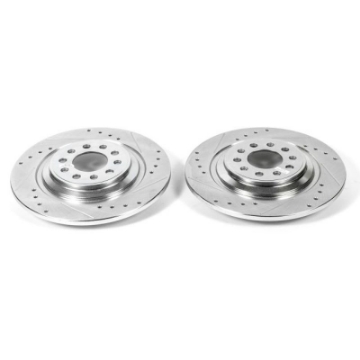 Picture of Power Stop 14-19 Jeep Cherokee Rear Evolution Drilled & Slotted Rotors - Pair