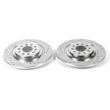 Picture of Power Stop 14-19 Jeep Cherokee Rear Evolution Drilled & Slotted Rotors - Pair