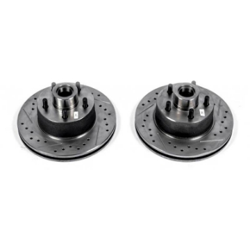 Picture of Power Stop 75-76 Chrysler Cordoba Front Evolution Drilled & Slotted Rotors - Pair