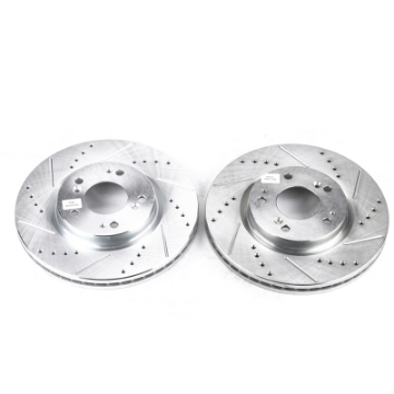 Picture of Power Stop 06-12 Mitsubishi Eclipse Front Evolution Drilled & Slotted Rotors - Pair