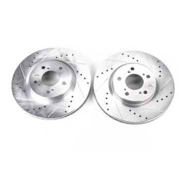 Picture of Power Stop 05-12 Acura RL Front Evolution Drilled & Slotted Rotors - Pair