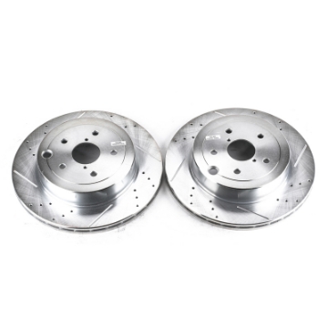 Picture of Power Stop 08-14 Subaru Impreza Rear Evolution Drilled & Slotted Rotors - Pair