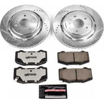 Picture of Power Stop 14-19 Chevrolet Corvette Rear Z26 Street Warrior Brake Kit