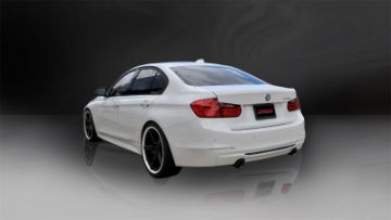 Picture of Corsa 2012-2017 BMW 335i Sedan RWD F30 3in Black Touring Dual Rear Single 3-5in Tip Cat-Back Exhaust