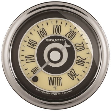 Picture of Autometer Cruiser Ad 2-1-16in Full Sweep Electric 100-260 Deg F Water Temperature Gauge