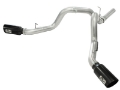 Picture of aFe MachForce XP Exhaust 4inch DP-Back All SS 2011-14 GM Diesel Trucks V8-6-6L LML Black Tips