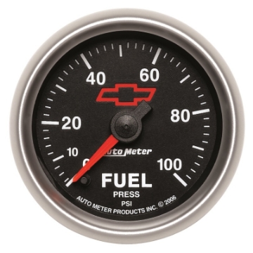 Picture of Autometer Sport-Comp II GM 52mm 0-100 PSI Full Sweep Electronic Fuel Pressure Gauge