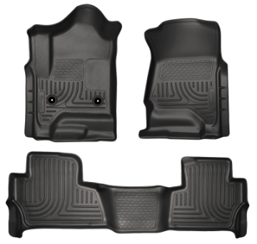 Picture of Husky Liners 2015 Chevy-GMC Tahoe-Yukon WeatherBeater Combo Black Floor Liners