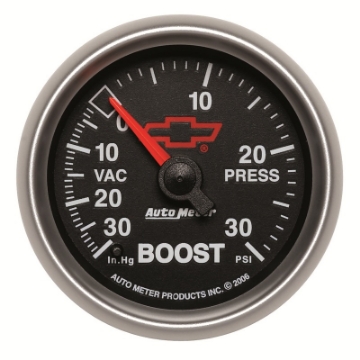 Picture of Autometer Sport-Comp II GM 52mm 30 PSI Mechanical Boost Vacuum Gauge