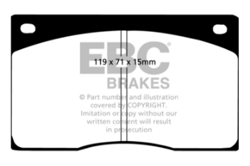 Picture of EBC 91-93 Jaguar XJS 4-0 Ultimax2 Front Brake Pads