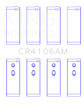 Picture of King Engine Bearings Daewoo-GM-Isuzu-Opel-Vauxhall Size STD Rod Bearing Set