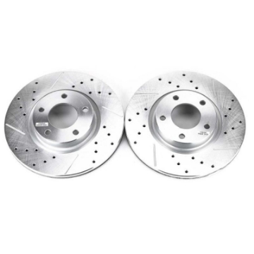 Picture of Power Stop 04-13 Mazda 3 Front Evolution Drilled & Slotted Rotors - Pair