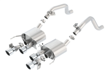 Picture of Borla 14-15 Chevy Corvette C7 6-2L RWD w-AFM &NPP S-Type Dual Round Rolled Center Rear Exit Exhaust
