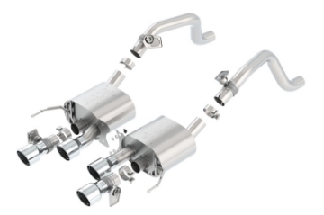Picture of Borla 14-15 Chevy Corvette C7 6-2L RWD w-AFM &NPP ATAK-Type Dual Rd Rolled Center Rear Exit Exhaust