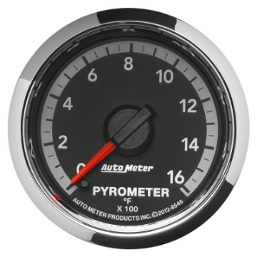Picture of Autometer Gen4 Dodge Factory Match 52-4mm Full Sweep Electronic 0-1600 Deg F EGT-Pyrometer Gauge