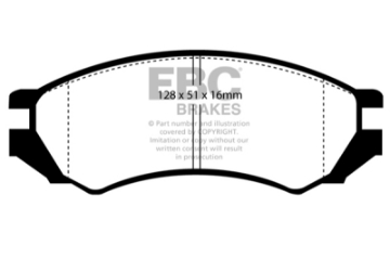 Picture of EBC 91-93 Nissan NX 2-0 ABS Ultimax2 Front Brake Pads