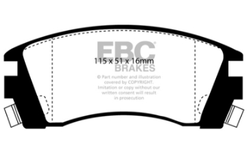Picture of EBC 91-93 Nissan NX 2-0 Ultimax2 Front Brake Pads