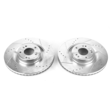 Picture of Power Stop 2011 Hyundai Equus Front Evolution Drilled & Slotted Rotors - Pair